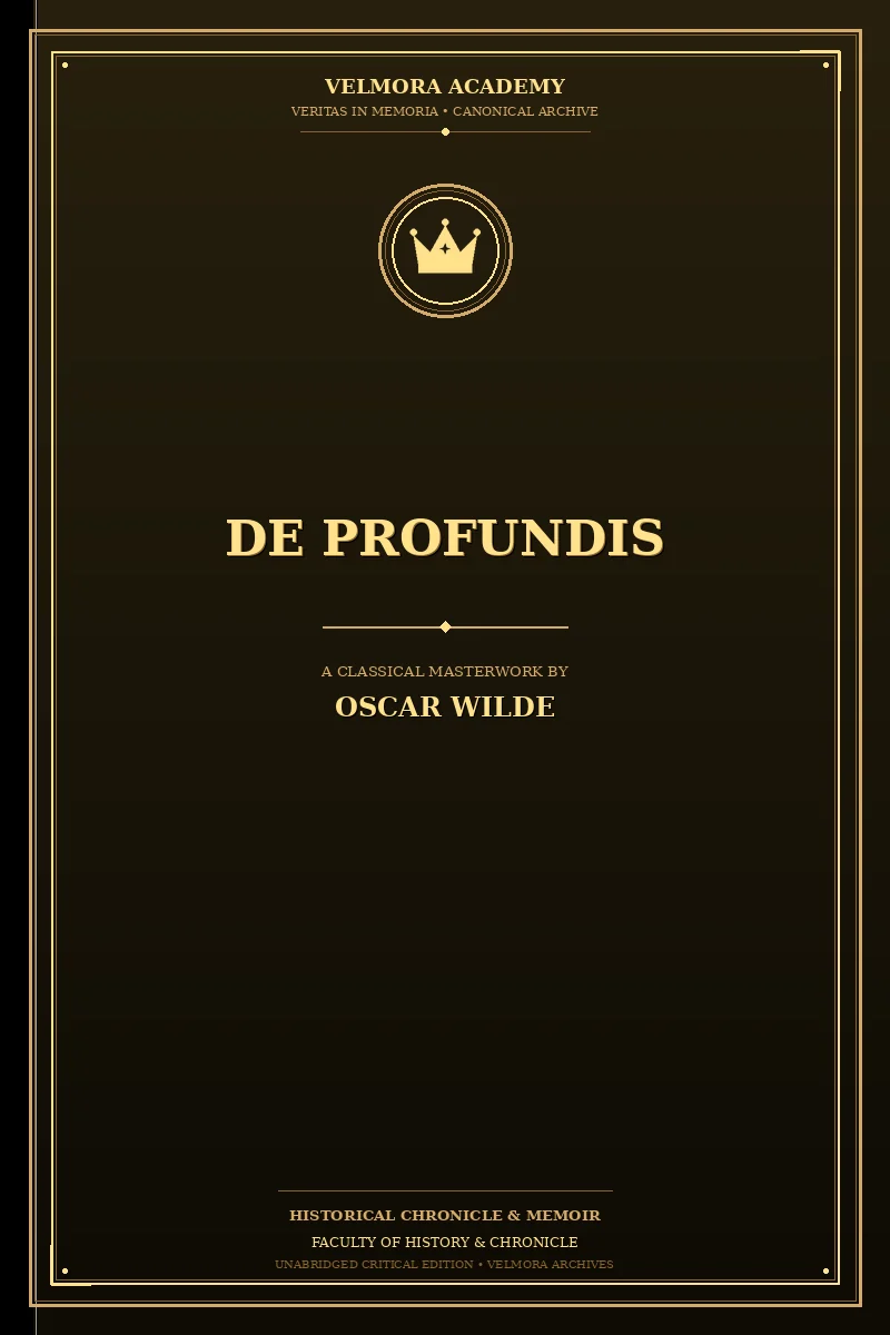 Cover of De Profundis