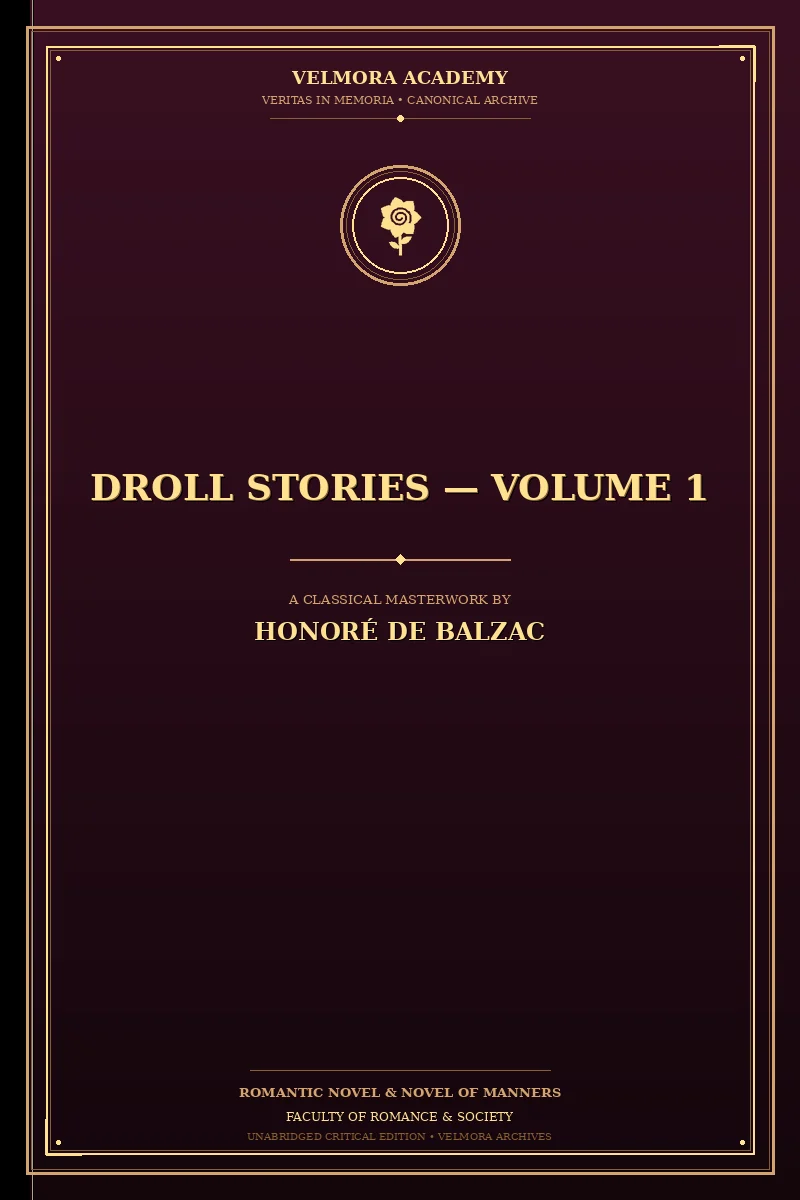 Cover of Droll Stories — Volume 1