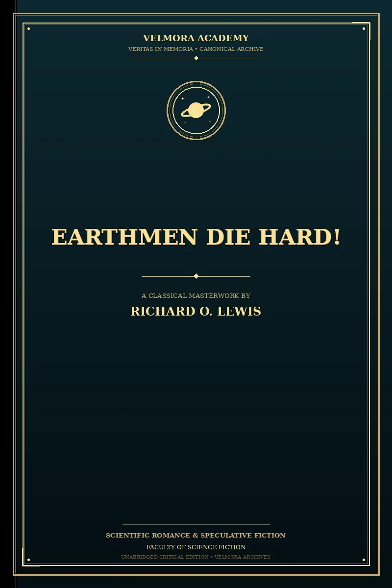 Cover of Earthmen Die Hard!