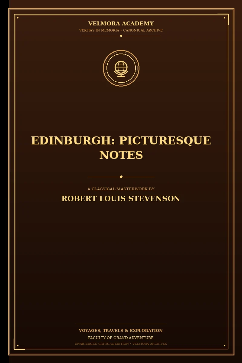 Cover of Edinburgh: Picturesque Notes