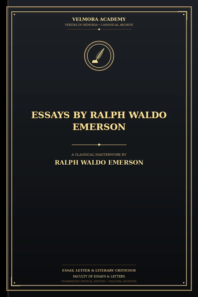 Cover of Essays by Ralph Waldo Emerson