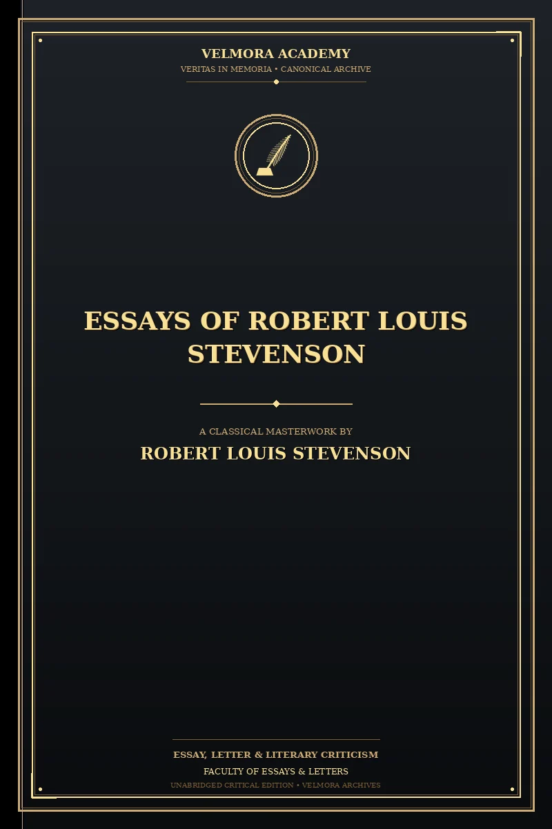 Cover of Essays of Robert Louis Stevenson