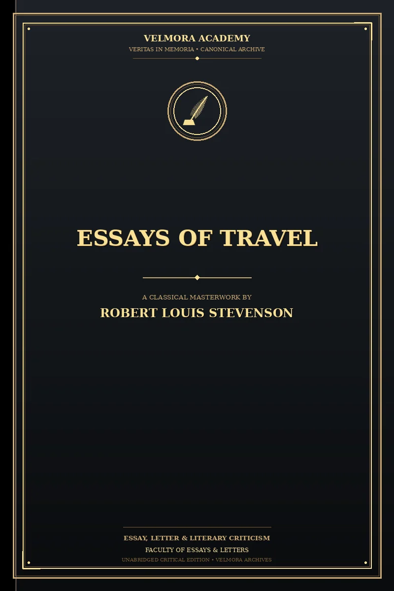 Cover of Essays of Travel