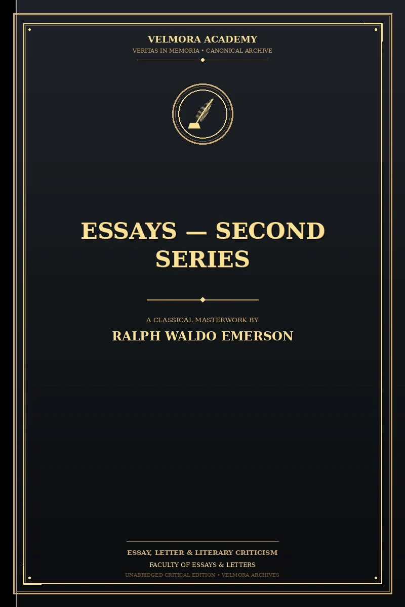 Cover of Essays — Second Series