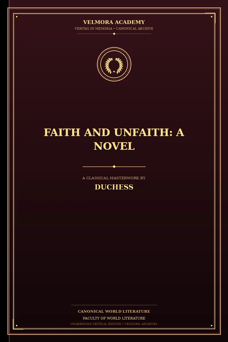 Cover of Faith and Unfaith: A Novel