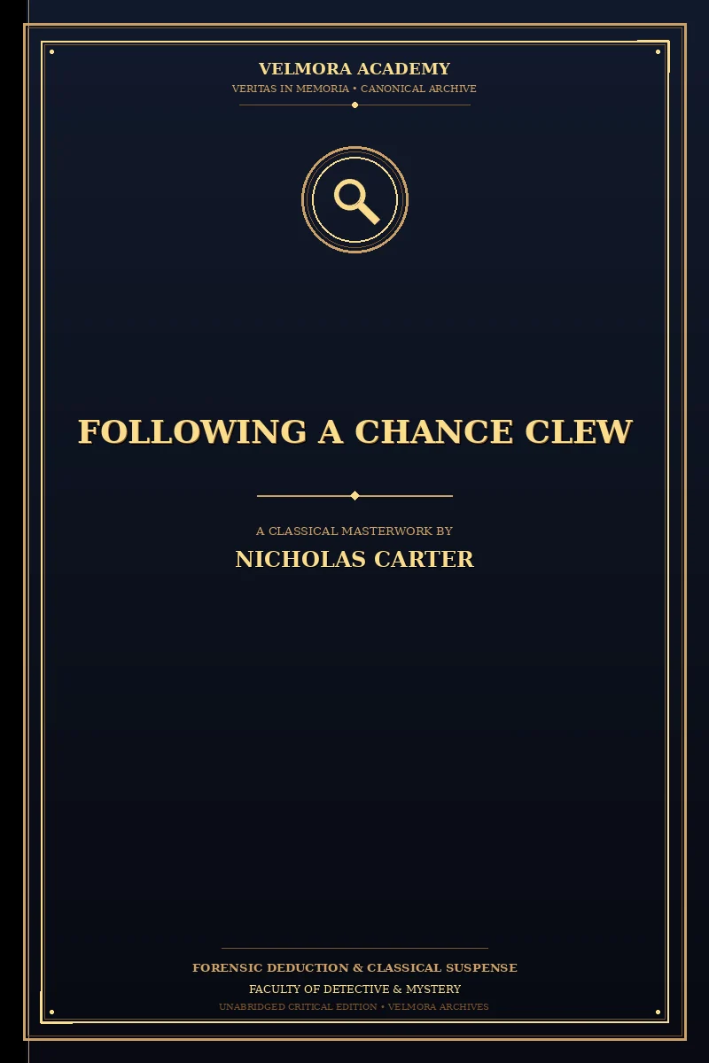 Cover of Following a Chance Clew