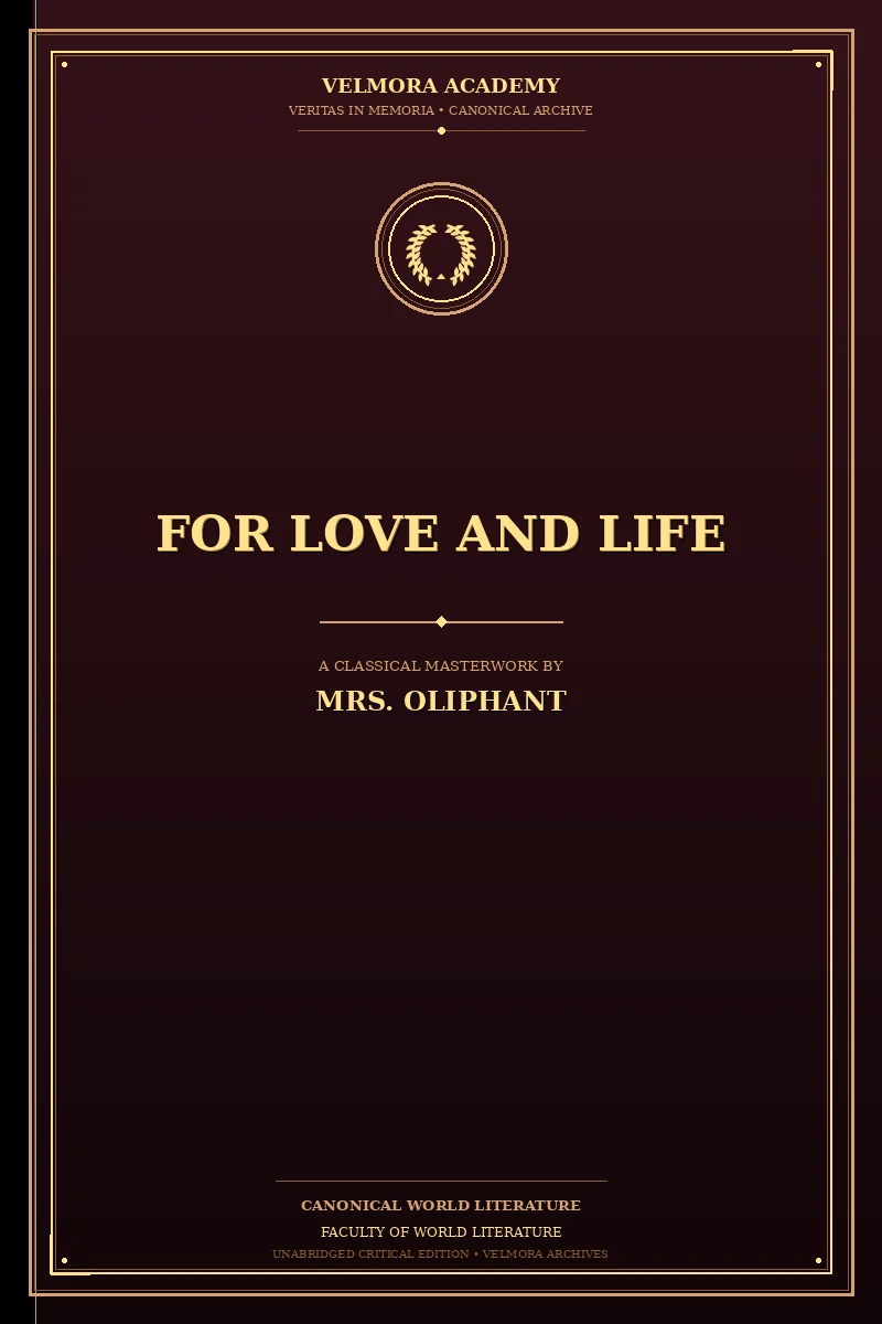 Cover of For love and life