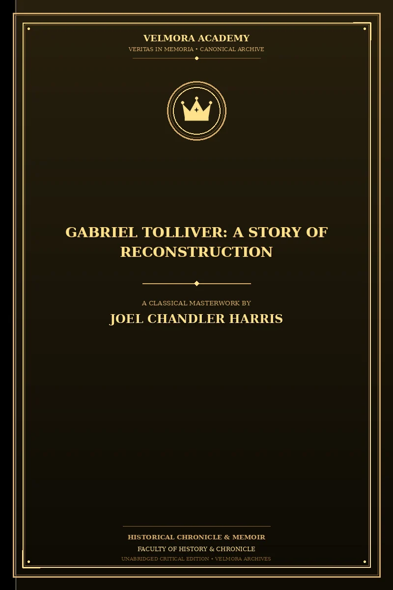 Cover of Gabriel Tolliver: A Story of Reconstruction