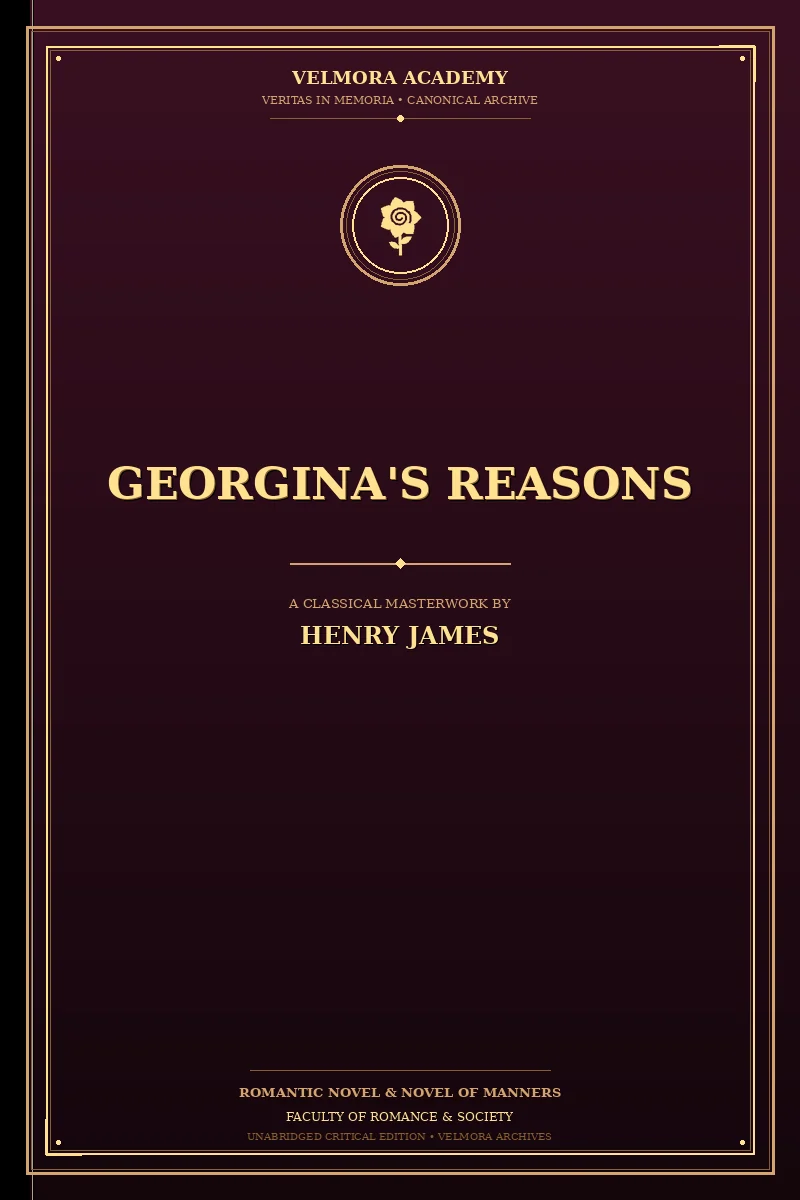 Cover of Georgina's Reasons