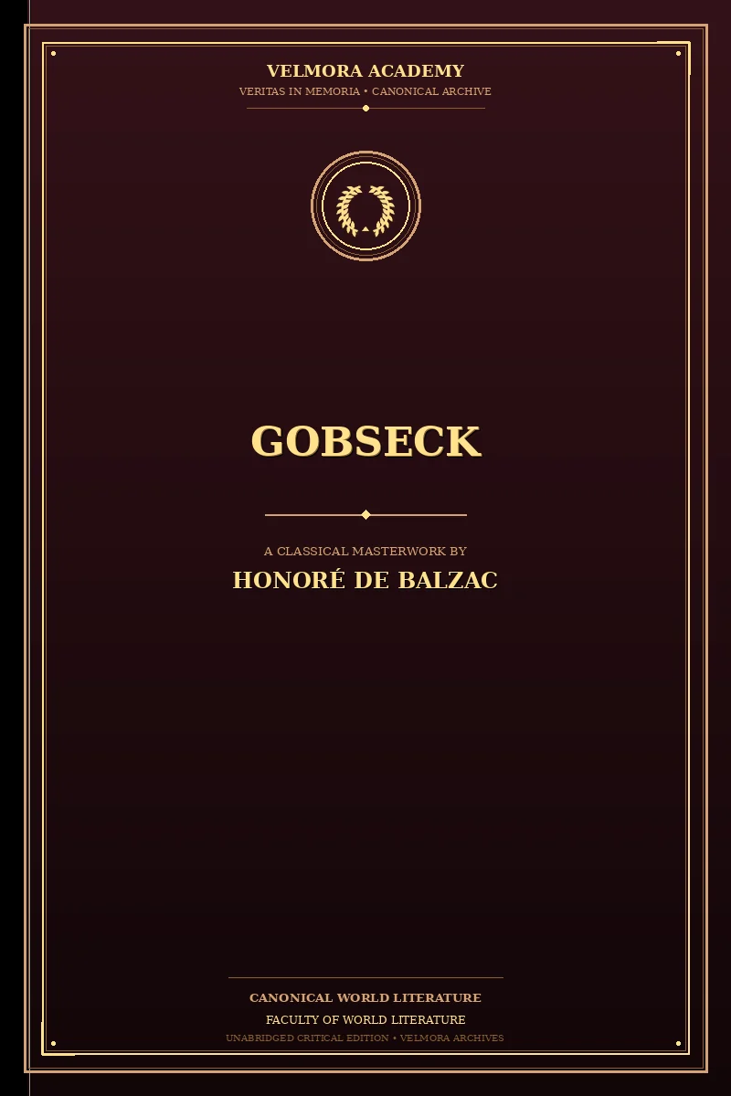 Cover of Gobseck
