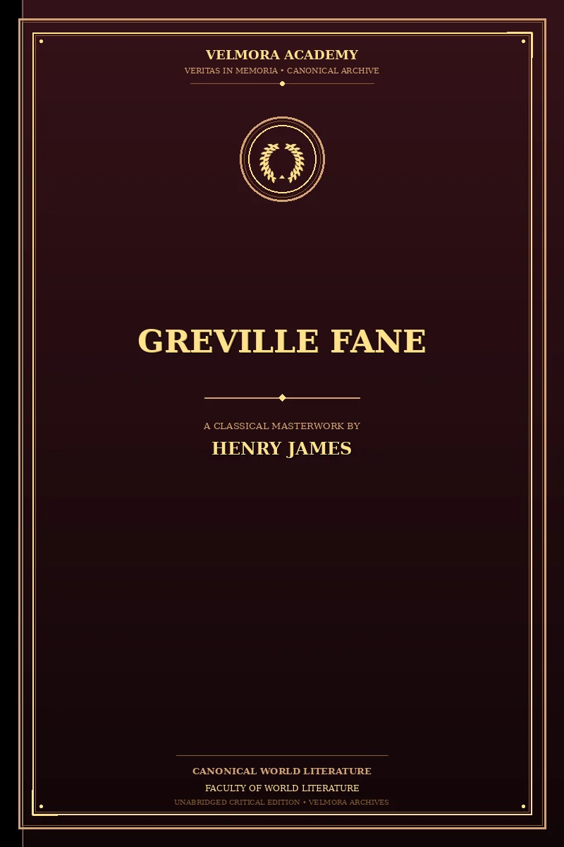 Cover of Greville Fane