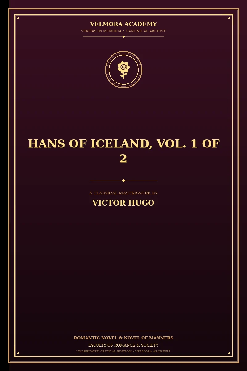 Cover of Hans of Iceland, Vol. 1 of 2