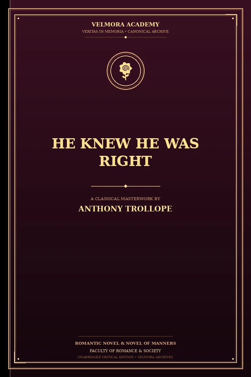 Cover of He Knew He Was Right