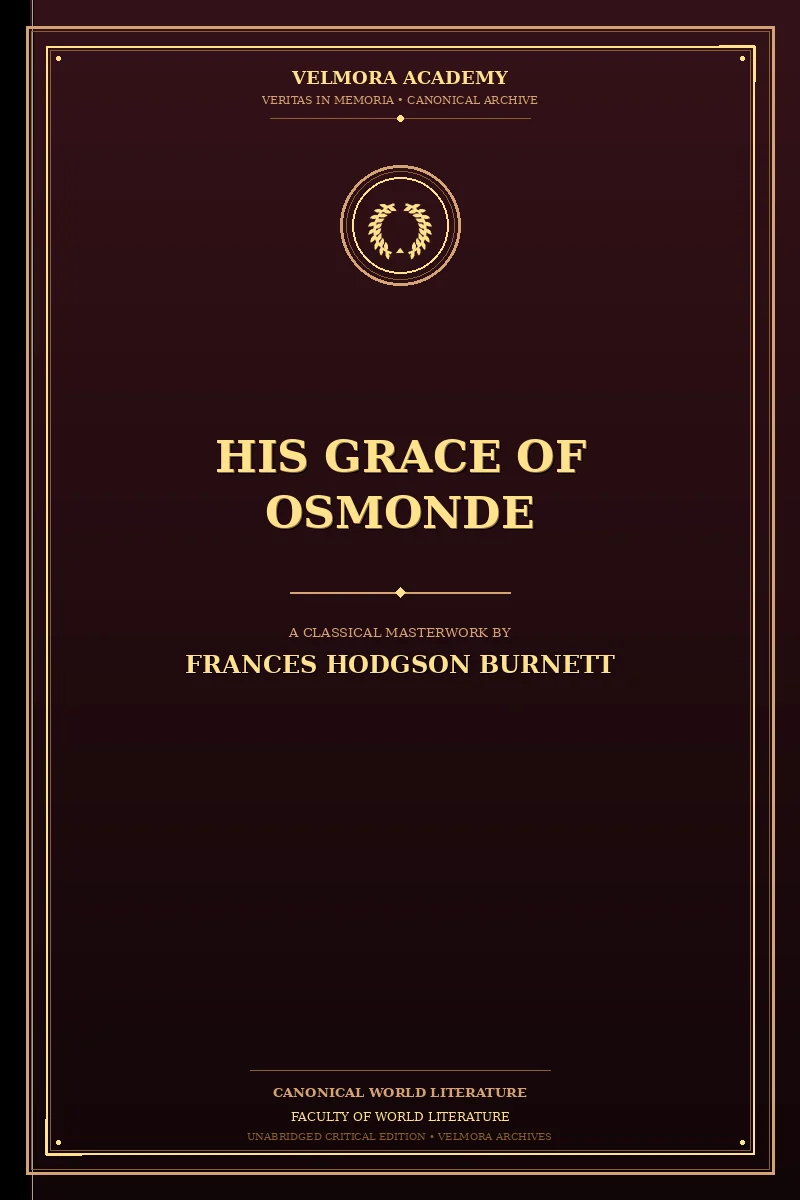 Cover of His Grace of Osmonde