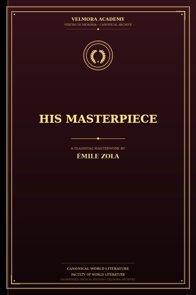 Cover of His Masterpiece