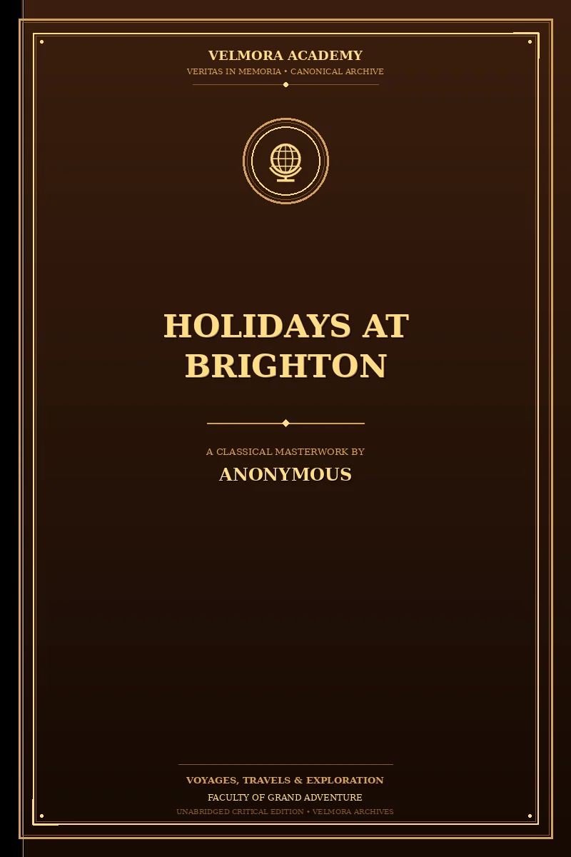 Cover of Holidays at Brighton