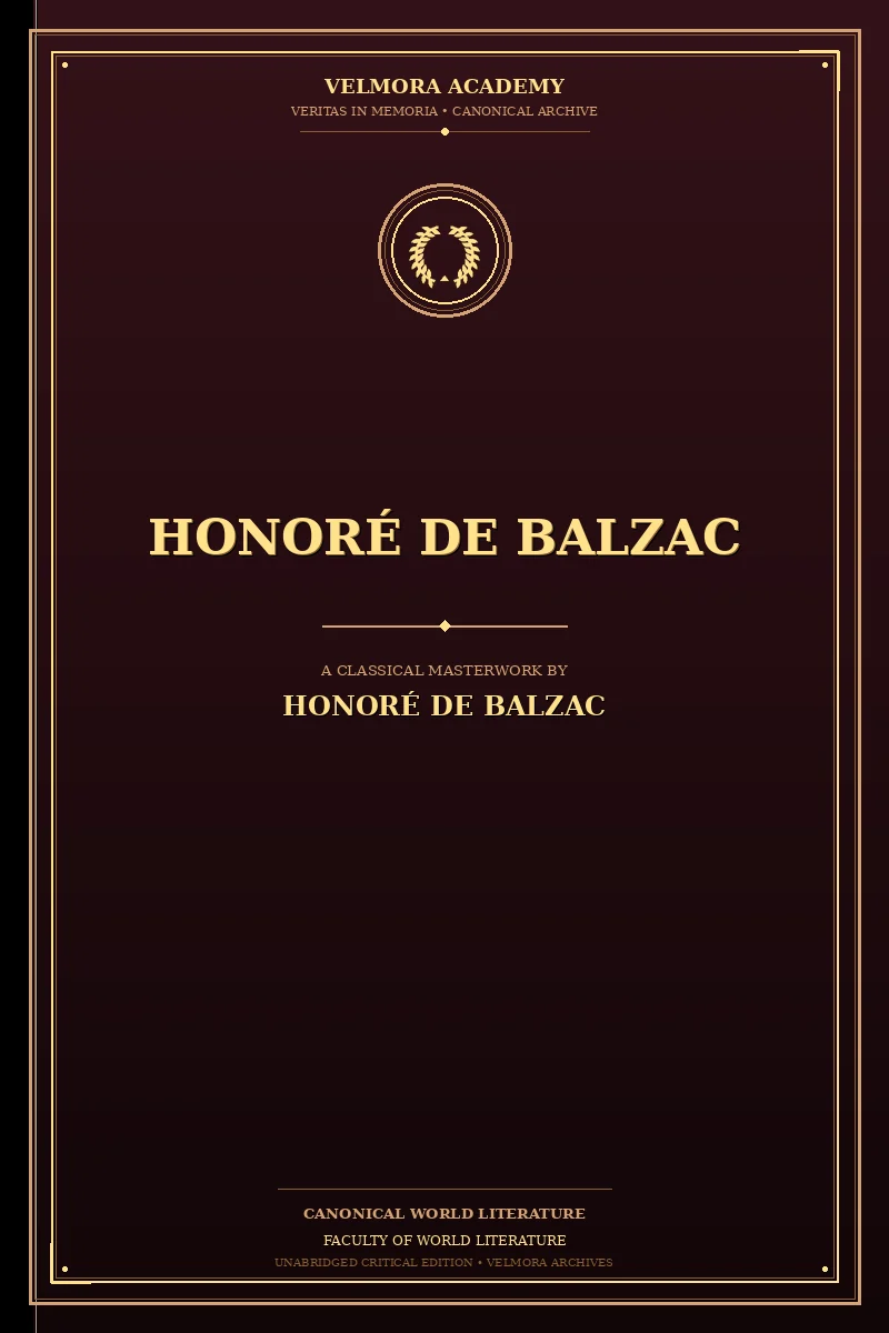Cover of Honoré de Balzac