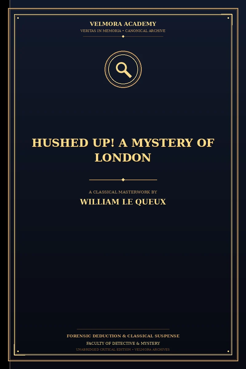 Cover of Hushed Up! A Mystery of London
