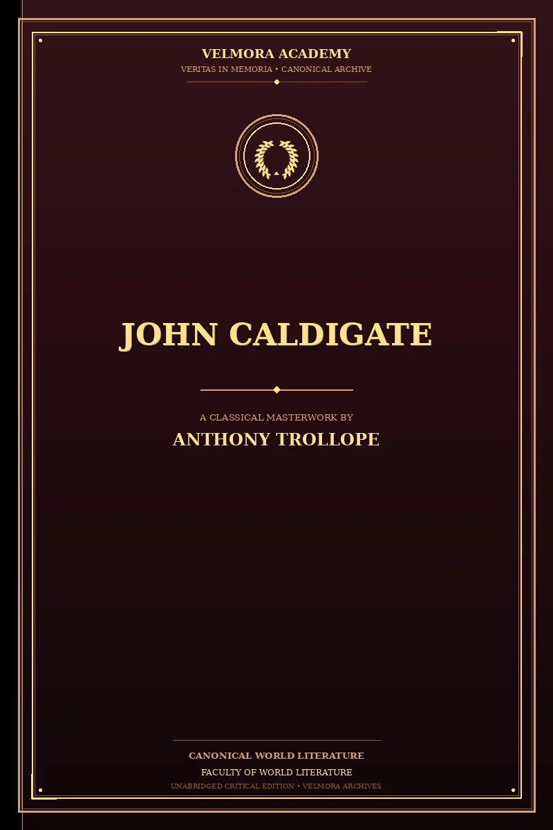 Cover of John Caldigate