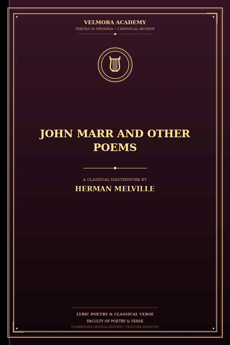 Cover of John Marr and Other Poems