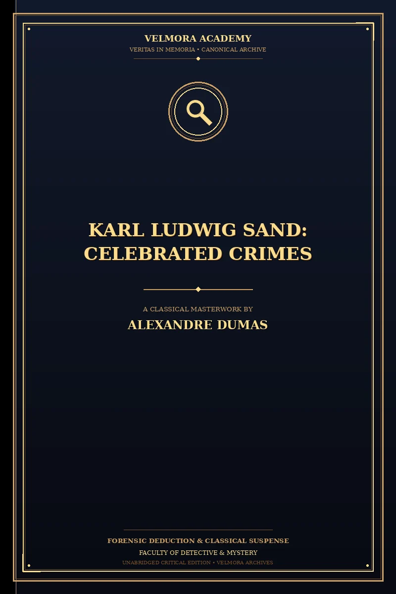 Cover of Karl Ludwig Sand: Celebrated Crimes