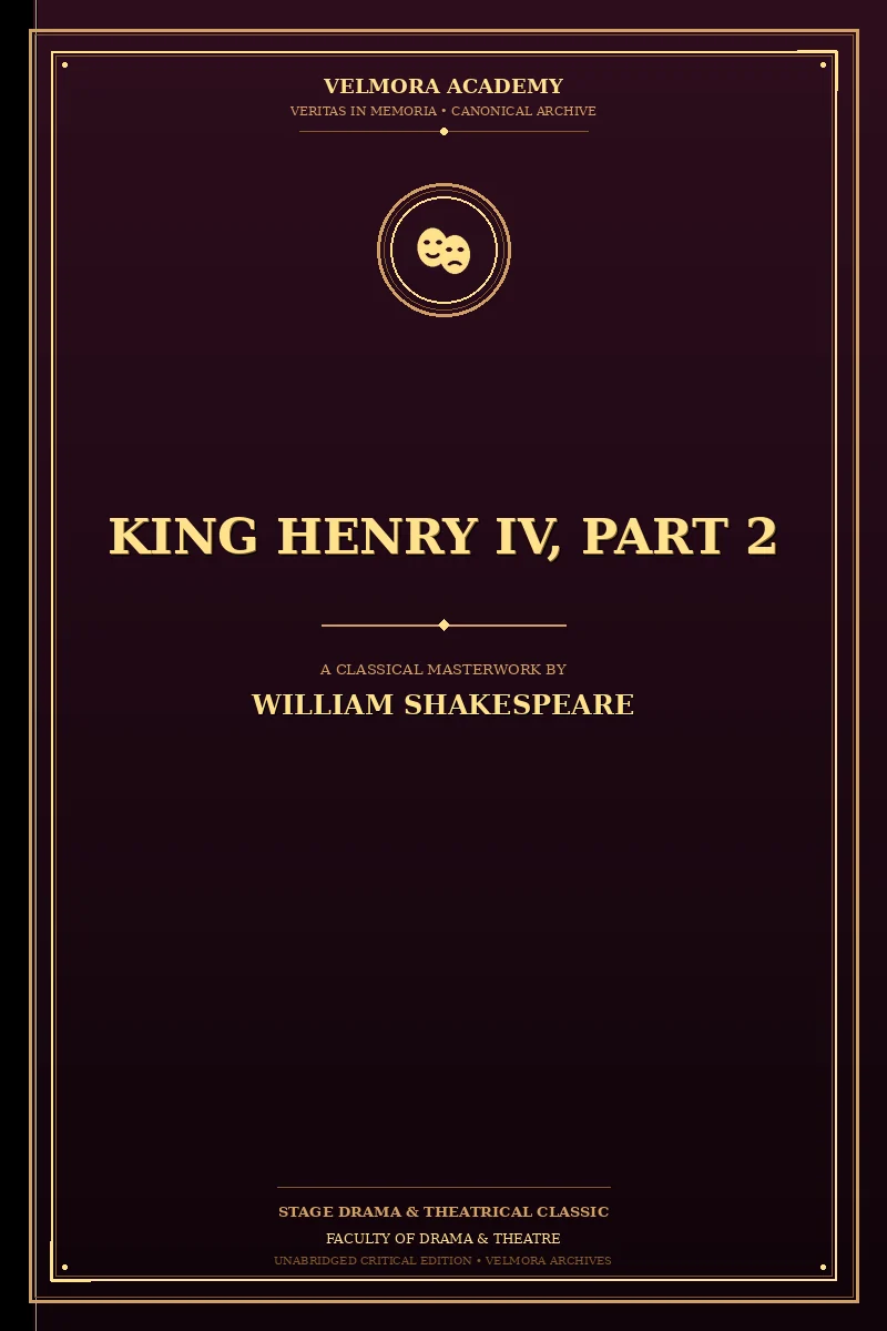 Cover of King Henry IV, Part 2