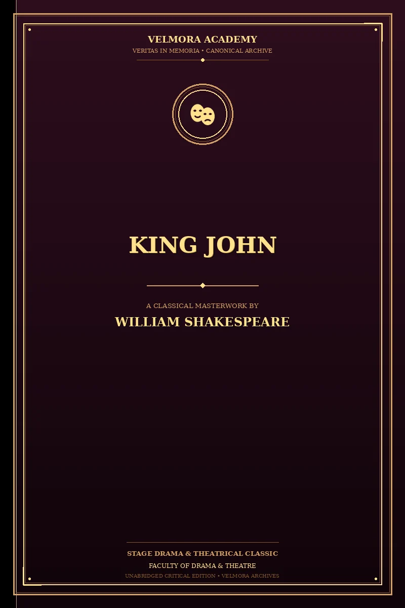 Cover of King John
