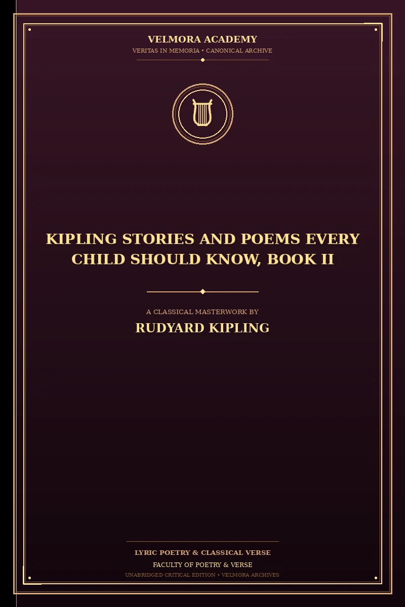 Cover of Kipling Stories and Poems Every Child Should Know, Book II