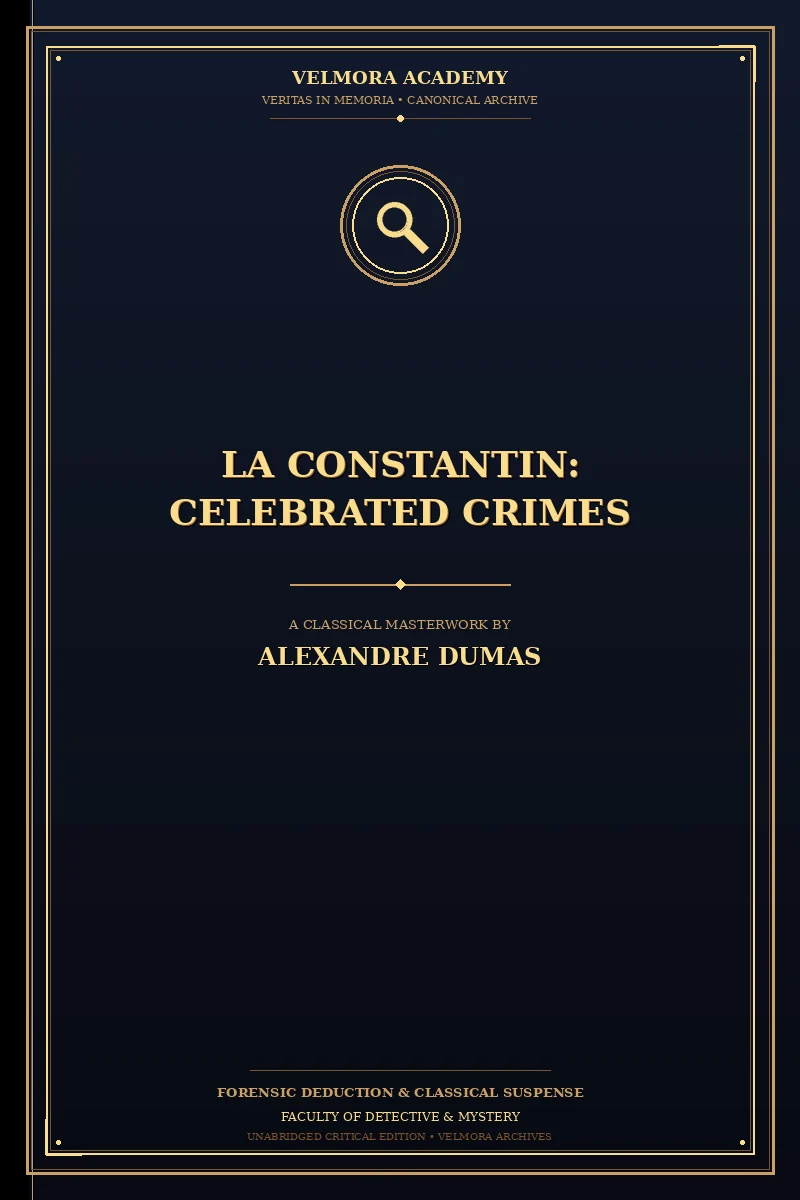 Cover of La Constantin: Celebrated Crimes