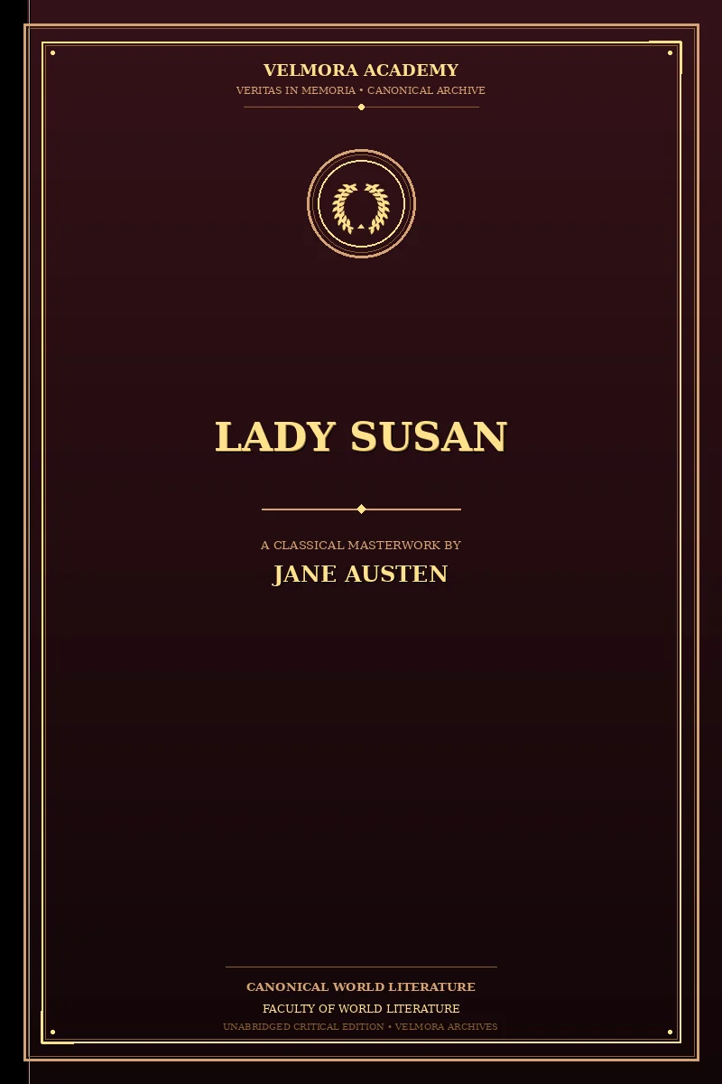 Cover of Lady Susan