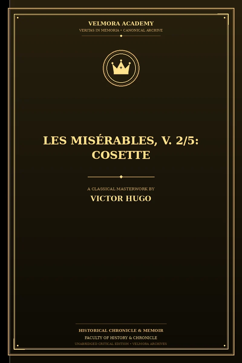 Cover of Les Misérables, V. 2/5: Cosette
