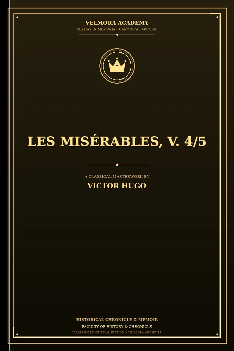 Cover of Les Misérables, V. 4/5