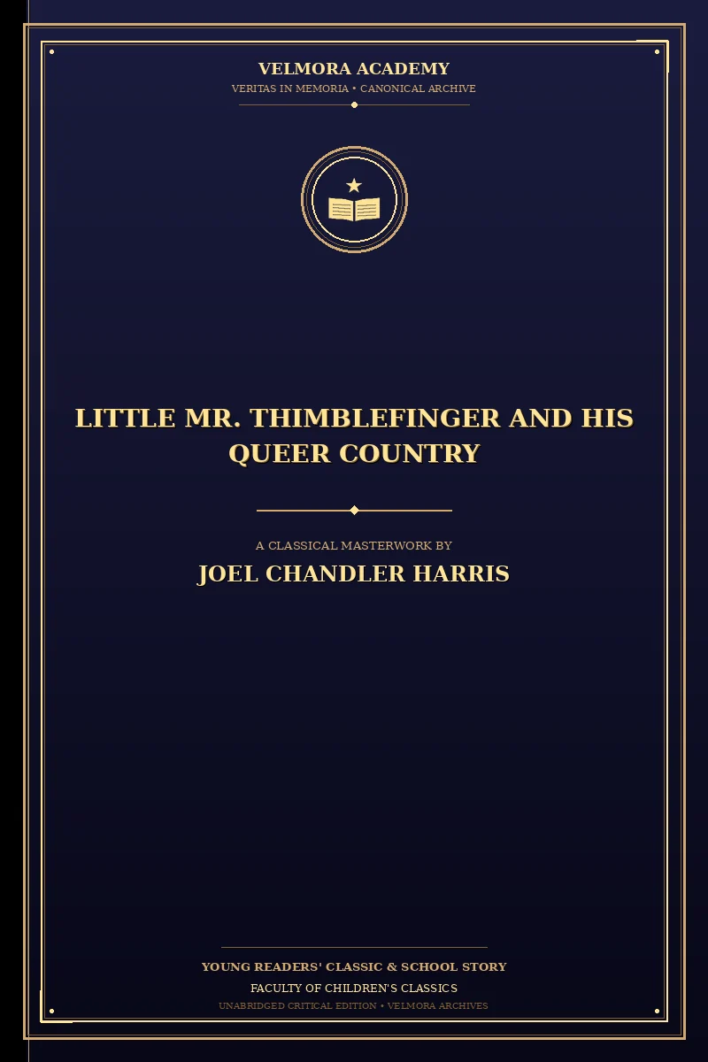 Cover of Little Mr. Thimblefinger and His Queer Country
