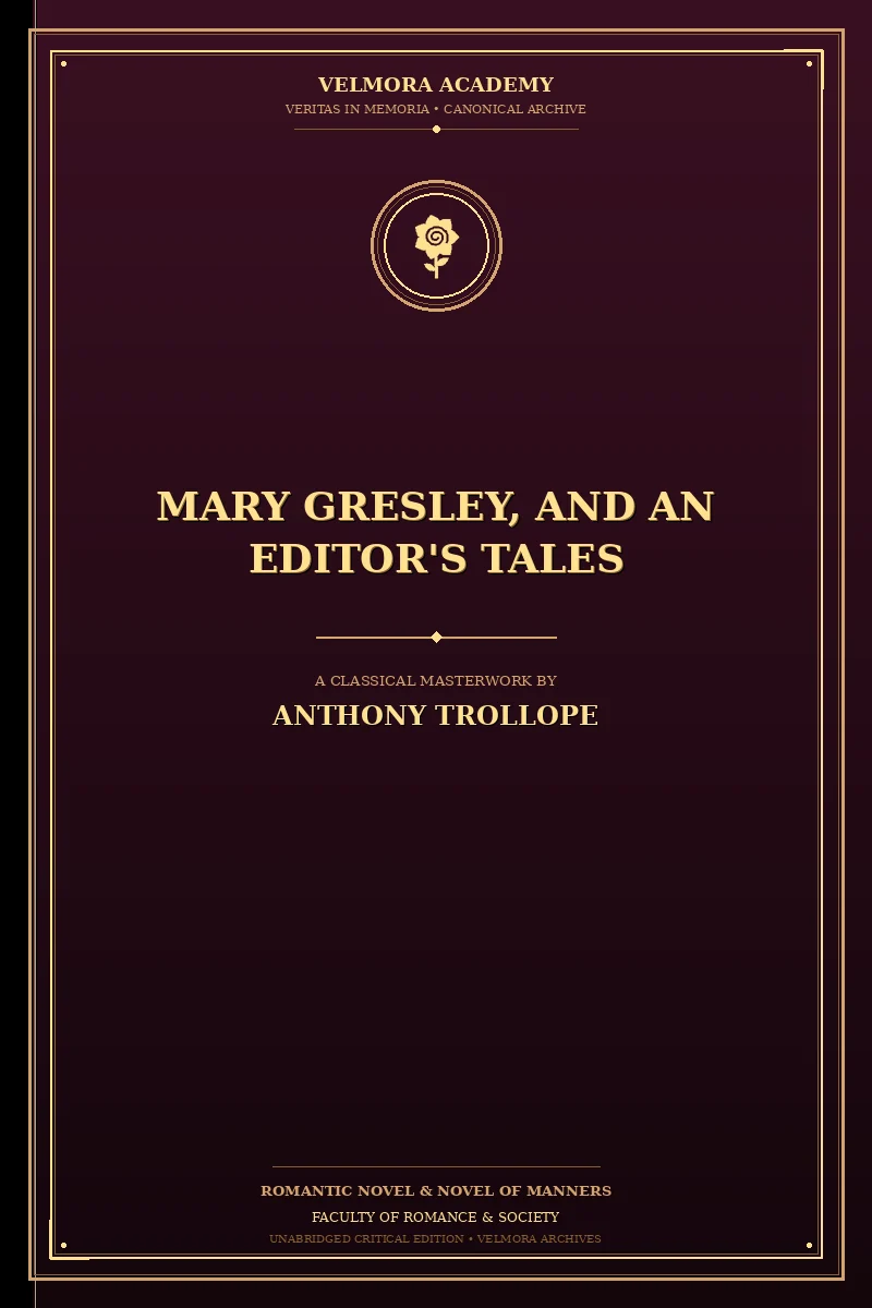 Cover of Mary Gresley, and An Editor's Tales
