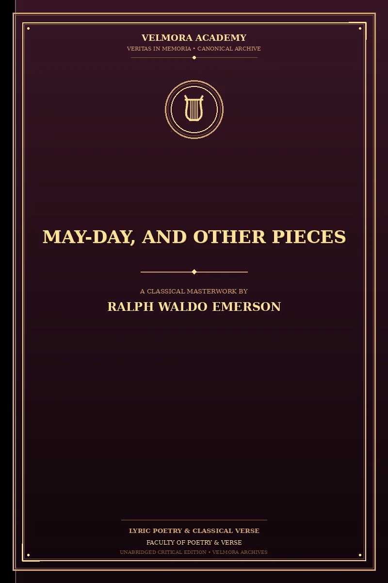 Cover of May-Day, and Other Pieces