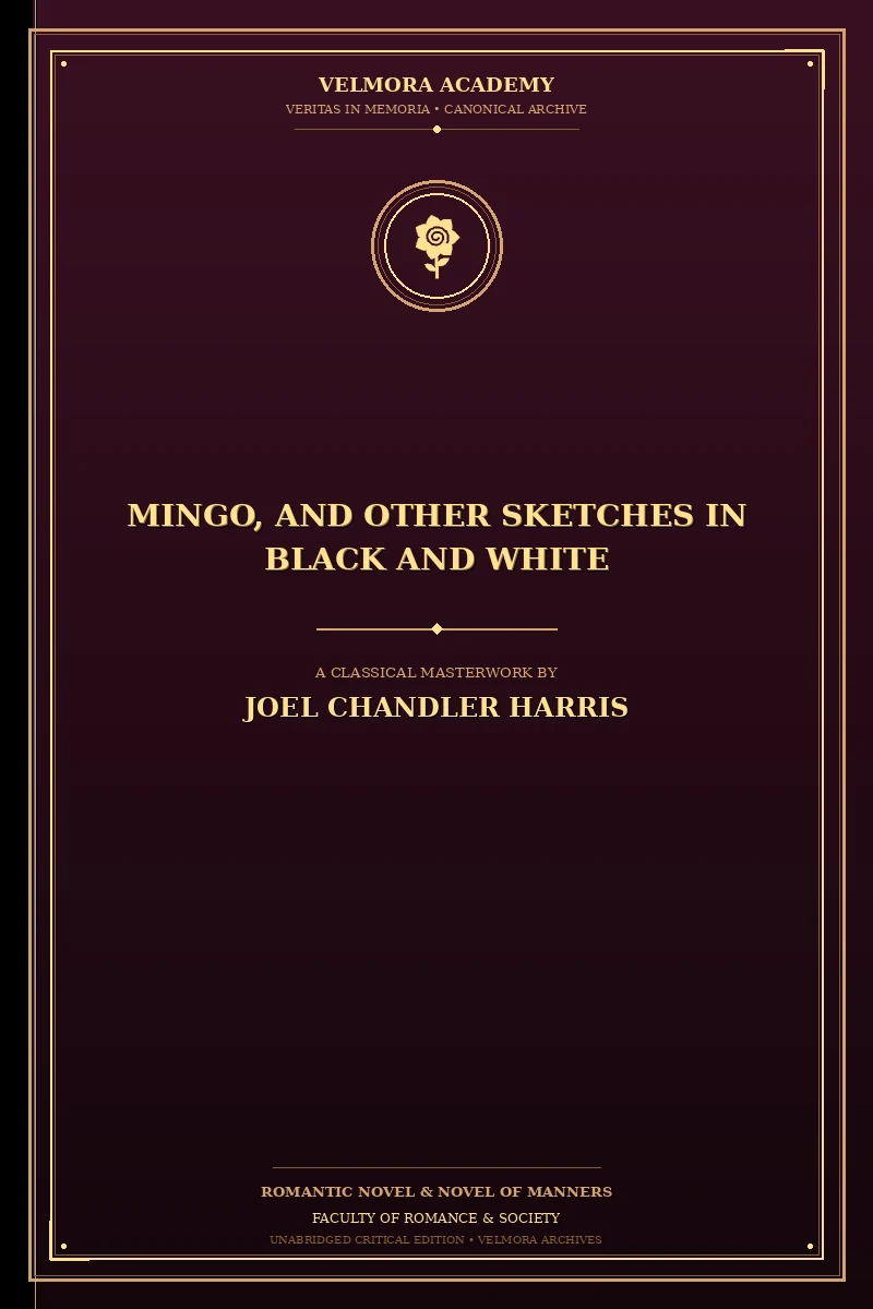 Cover of Mingo, and Other Sketches in Black and White