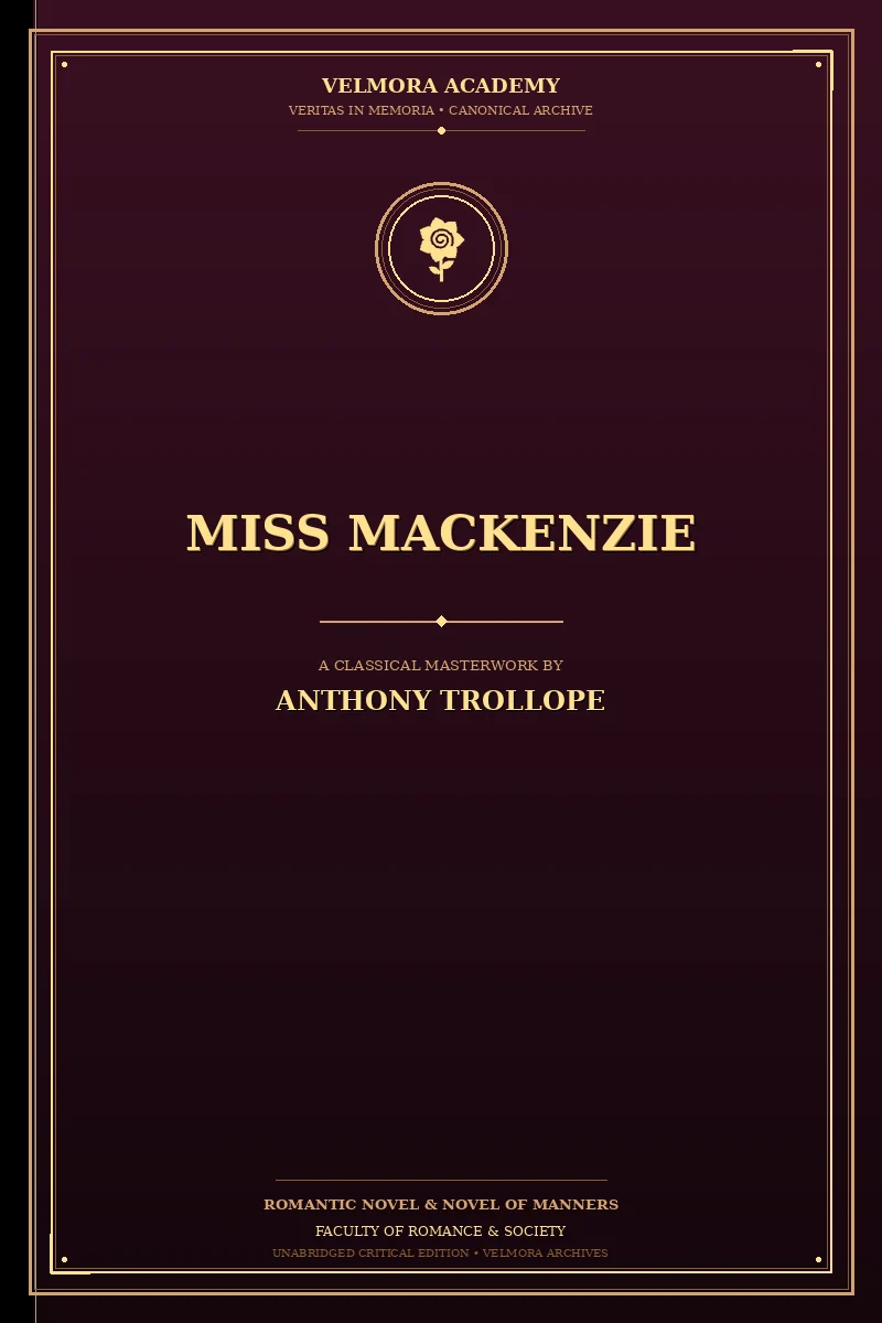 Cover of Miss Mackenzie