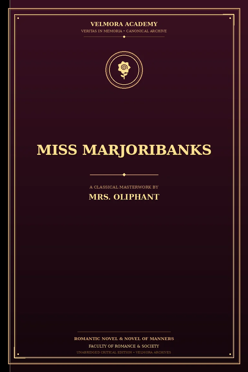 Cover of Miss Marjoribanks