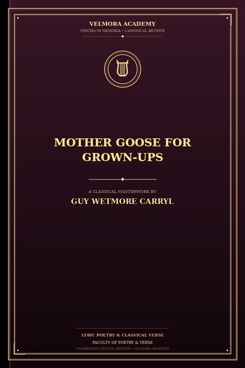 Cover of Mother Goose for Grown-Ups
