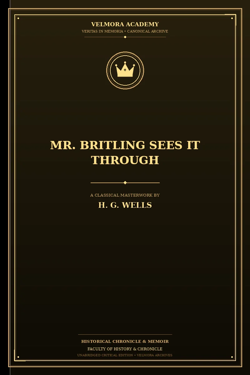 Cover of Mr. Britling Sees It Through
