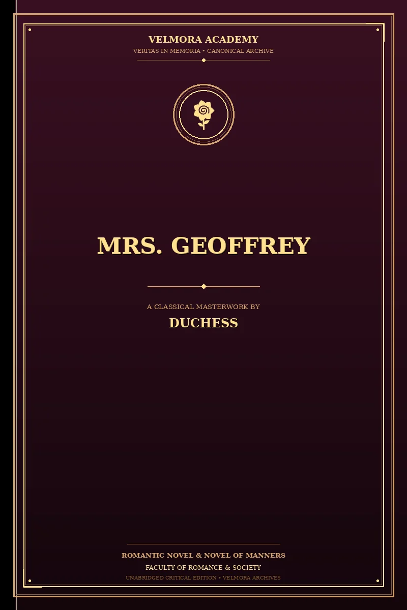 Cover of Mrs. Geoffrey