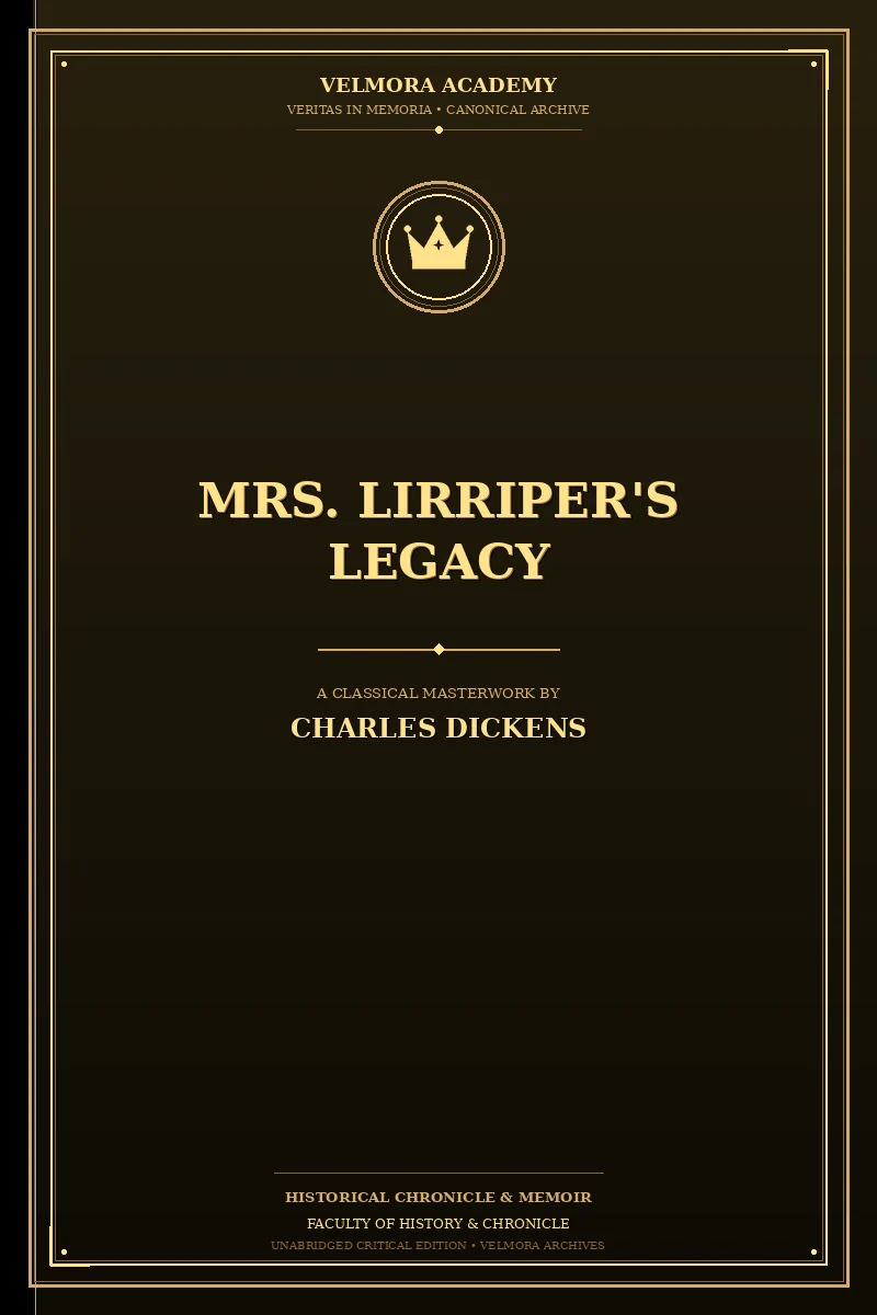 Cover of Mrs. Lirriper's Legacy
