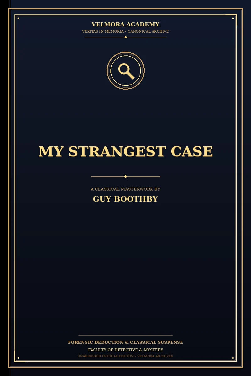 Cover of My Strangest Case