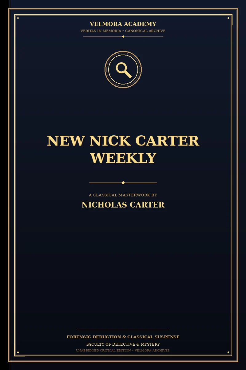 Cover of New Nick Carter weekly