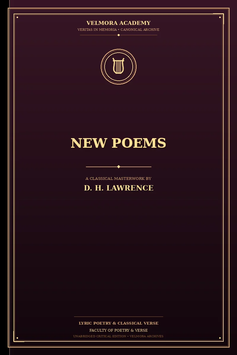 Cover of New Poems