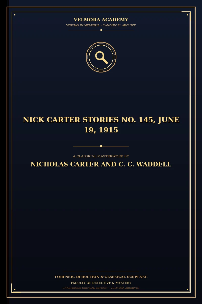 Cover of Nick Carter Stories No. 145, June 19, 1915