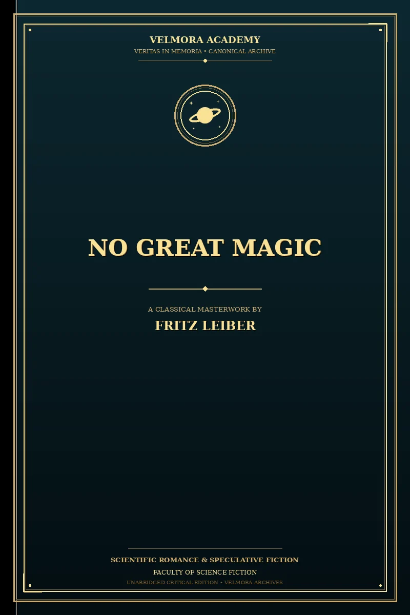 Cover of No Great Magic