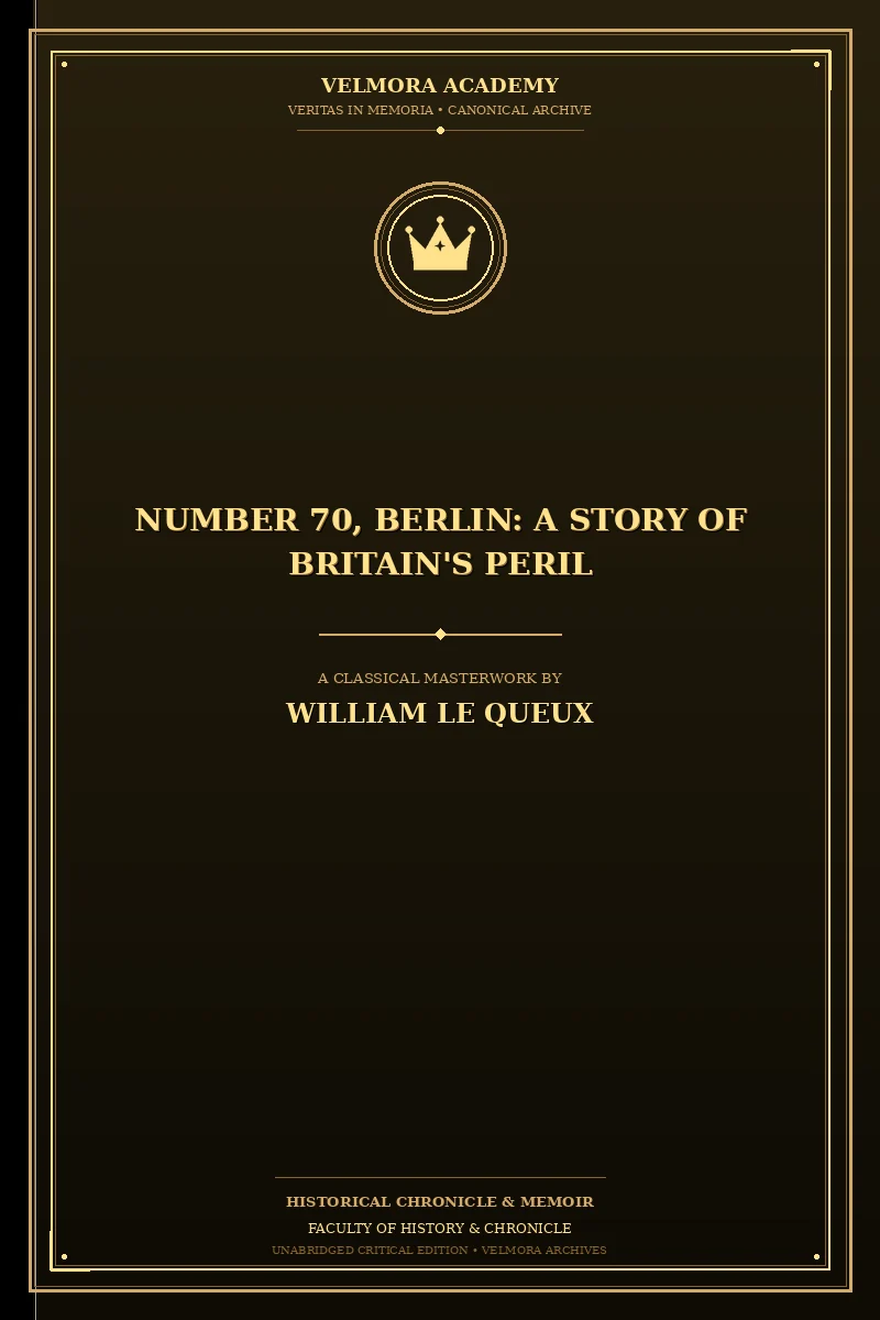 Cover of Number 70, Berlin: A Story of Britain's Peril