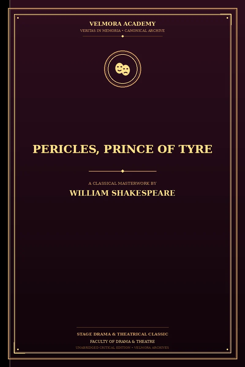Cover of Pericles, Prince of Tyre