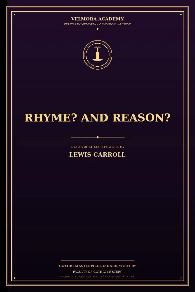 Cover of Rhyme? And Reason?